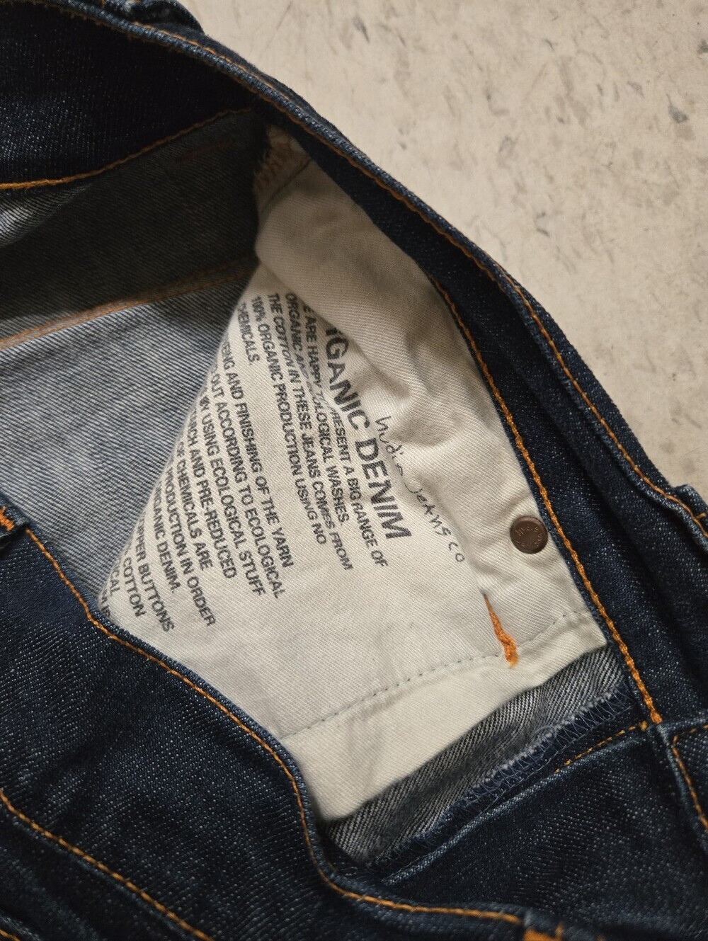 nudie jeans | thin finn | organic dry | Blue Denim Jeans | early 2000s - Picture 7 of 12